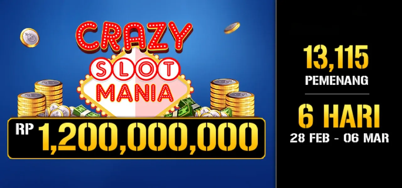 Crazy Slot Mania Februari 2022