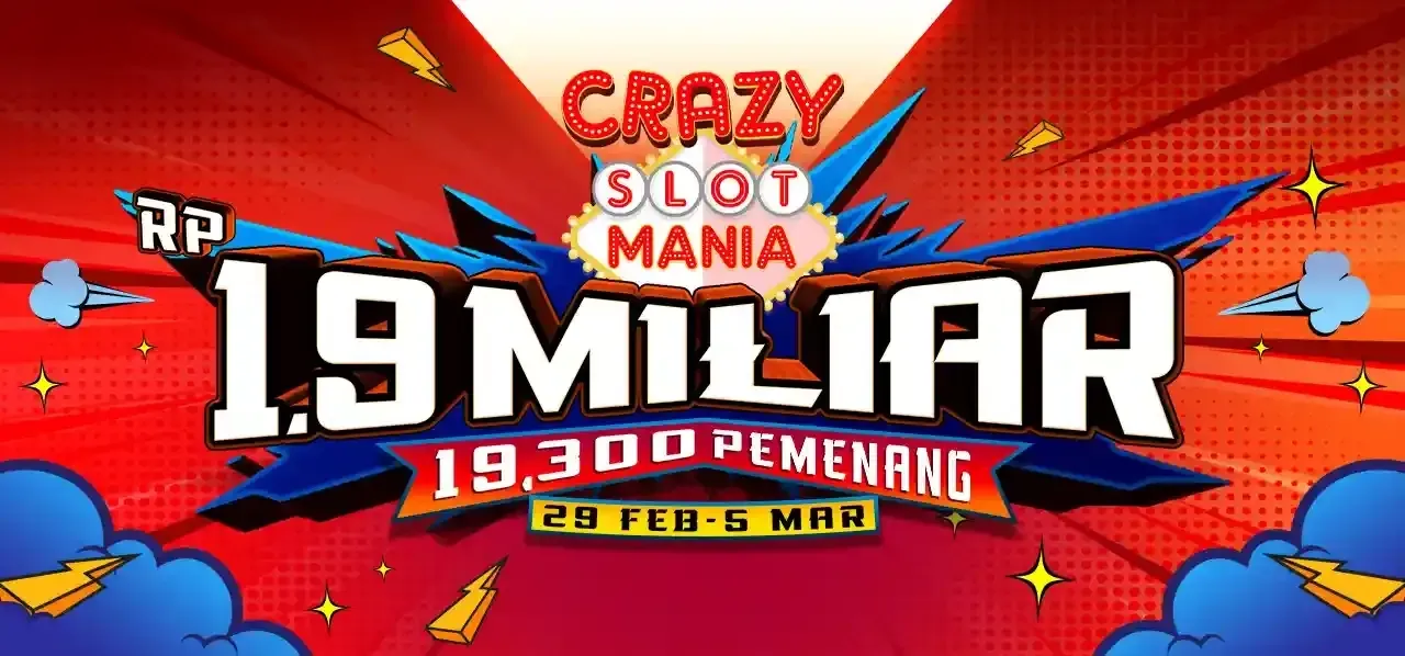 Crazy Slot Mania Februari 2024